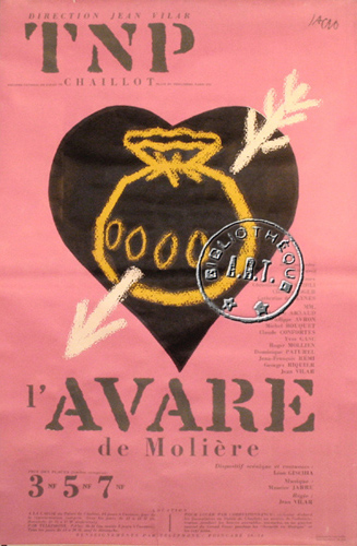 l'affiche originale: L'Avare