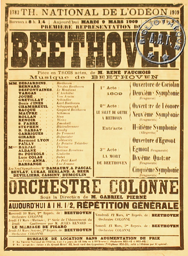 l'affiche originale: Beethoven
