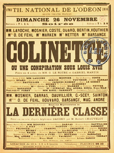 l'affiche originale: Colinette