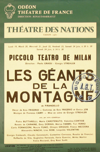 l'affiche originale: Les Géants de la montagne