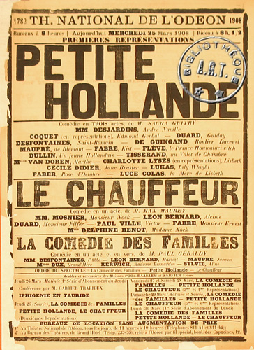 l'affiche originale: Petite Hollande