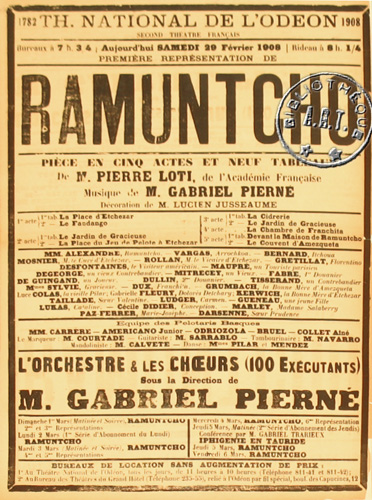 l'affiche originale: Ramuntcho
