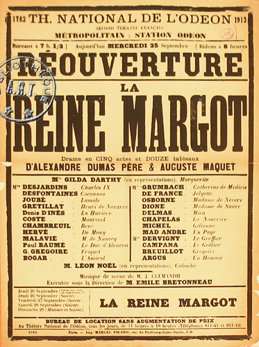 l'affiche originale: La Reine Margot