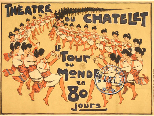 l'affiche originale: Le Tour du monde en 80 jours