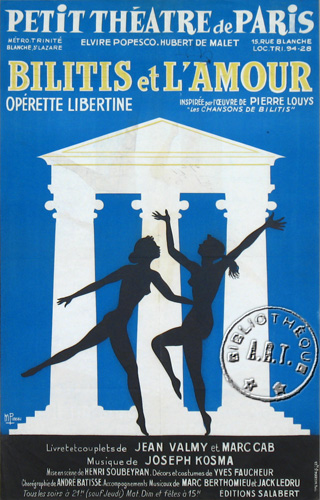 l'affiche originale: Bilitis et l'amour
