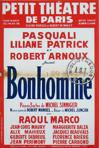 l'affiche originale: Bonhomme