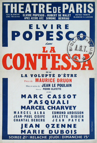 l'affiche originale: La Contessa