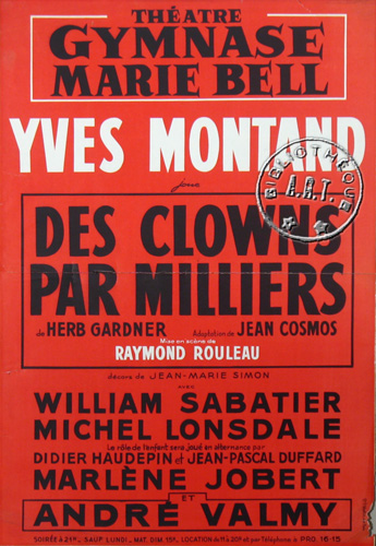 l'affiche originale: Des clowns par milliers