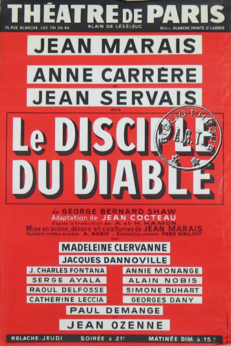 l'affiche originale: Le Disciple du Diable