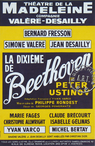 l'affiche originale: La Dixième de Beethoven