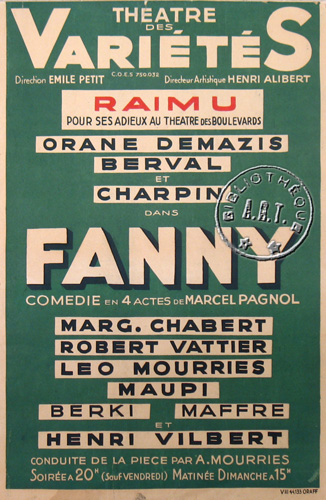 l'affiche originale: Fanny