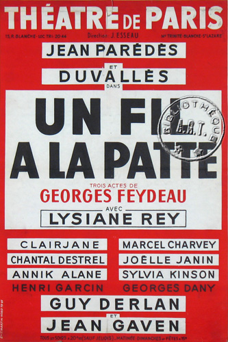 l'affiche originale: Un fil à la patte