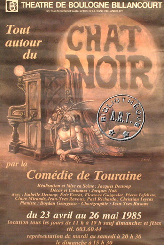 l'affiche originale: Tout autour du chat noir