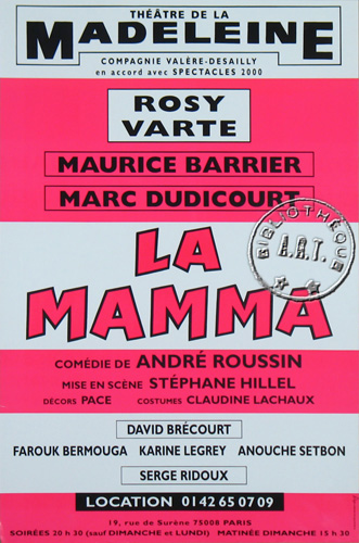 l'affiche originale: La Mamma