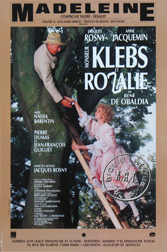 l'affiche originale: Monsieur Klebs et Rozalie