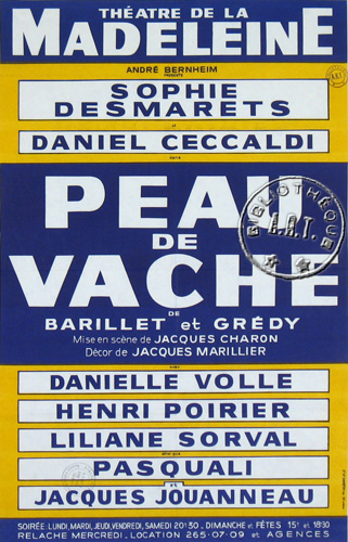 l'affiche originale: Peau de vache