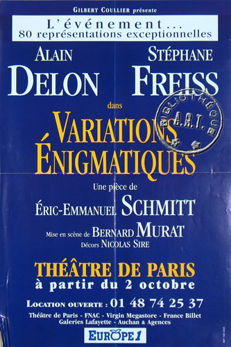 l'affiche originale: Variations énigmatiques
