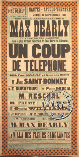 l'affiche originale: Un coup de téléphone