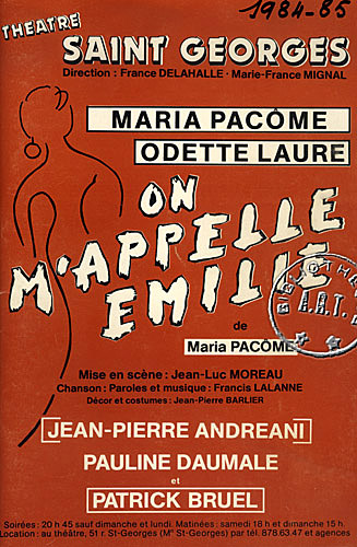 l'affiche originale: On m'appelle Émilie