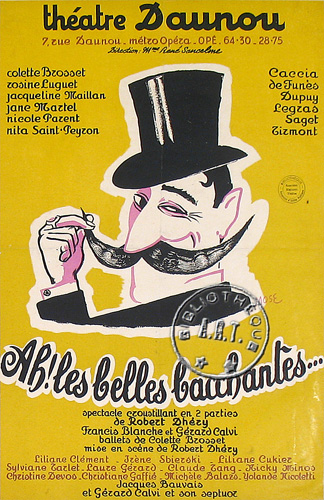 l'affiche originale: Ah les belles bacchantes...