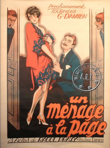 l'affiche originale: Un ménage à la page