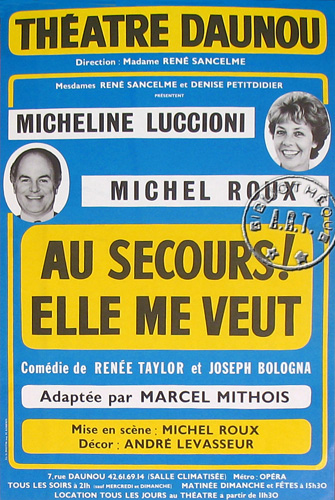 l'affiche originale: Au secours ! Elle me veut