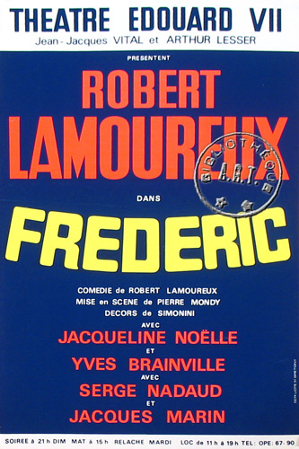 l'affiche originale: Frédéric