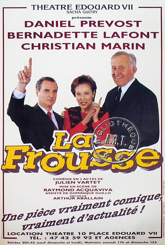 l'affiche originale: La Frousse