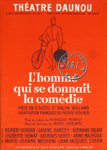 l'affiche originale: L'Homme qui se donnait la comédie