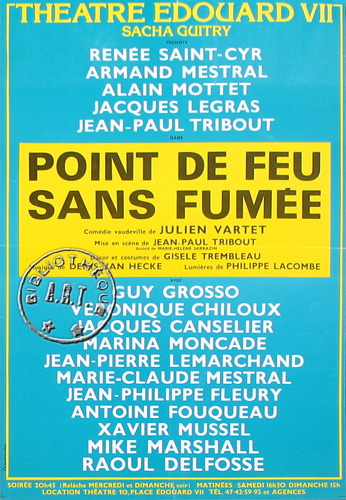l'affiche originale: Point de feu sans fumée