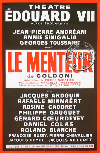 l'affiche originale: Le Menteur