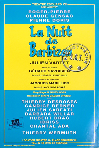 l'affiche originale: La Nuit de Barbizon