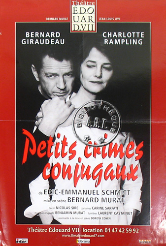 l'affiche originale: Petits crimes conjugaux