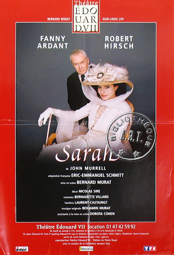 l'affiche originale: Sarah
