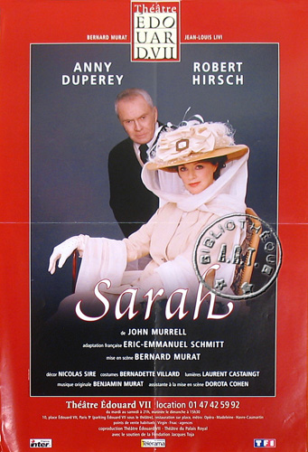 l'affiche originale: Sarah