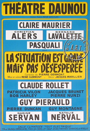 l'affiche originale: La Situation est grave mais pas désespérée
