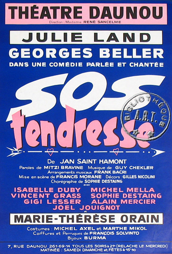 l'affiche originale: SOS Tendresse