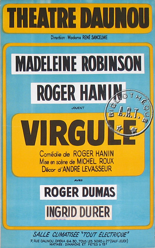 l'affiche originale: Virgule