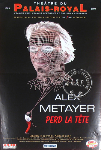 l'affiche originale: Alex Métayer perd la tête