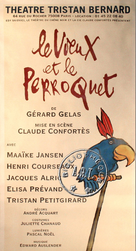 l'affiche originale: Le Vieux et le perroquet