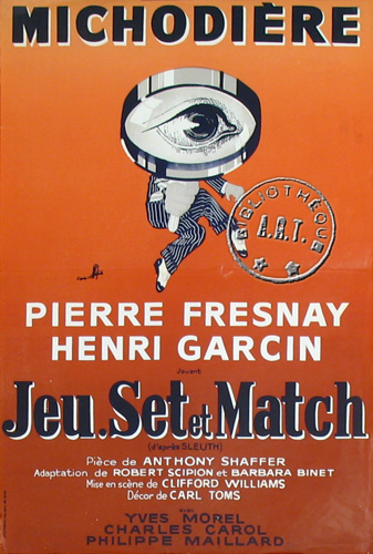 l'affiche originale: Jeu, set et match