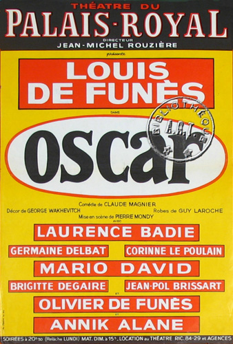 l'affiche originale: Oscar