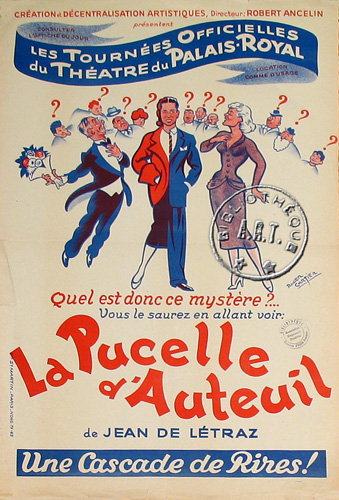 l'affiche originale: La Pucelle d'Auteuil