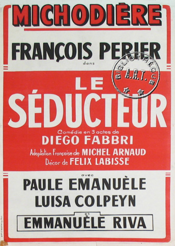 l'affiche originale: Le Séducteur
