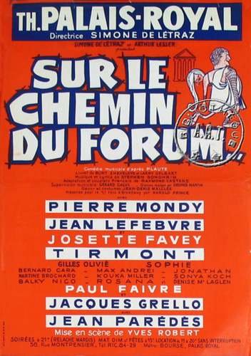 l'affiche originale: Sur le chemin du forum