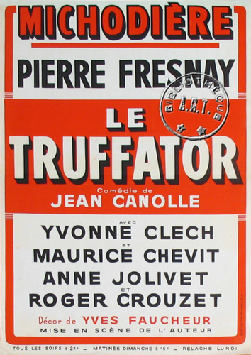 l'affiche originale: Le Truffator