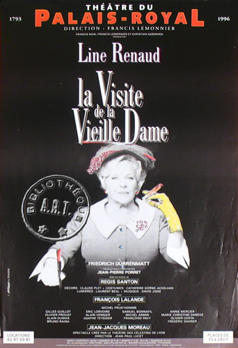 l'affiche originale: La Visite de la vieille dame