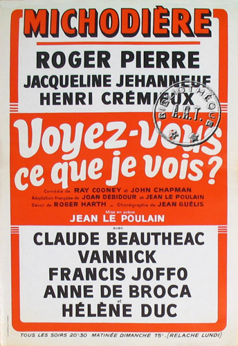 l'affiche originale: Voyez-vous ce que je vois ?