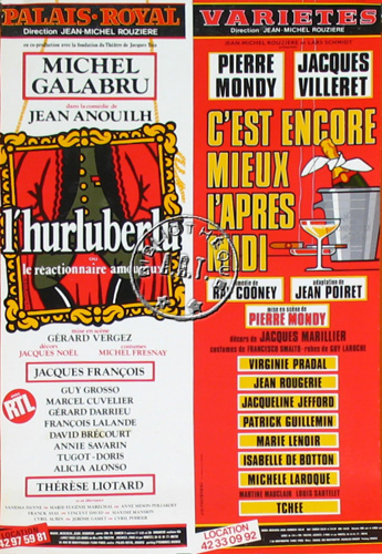 l'affiche originale: L'Hurluberlu ou le réactionnaire amoureux
