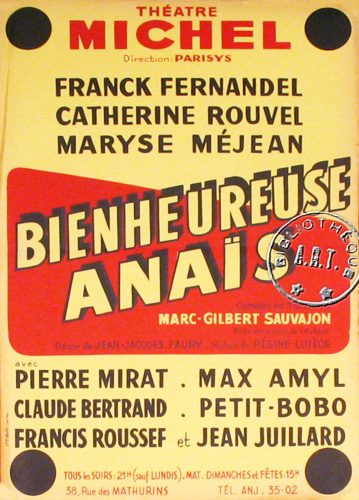 l'affiche originale: Bienheureuse Anaïs